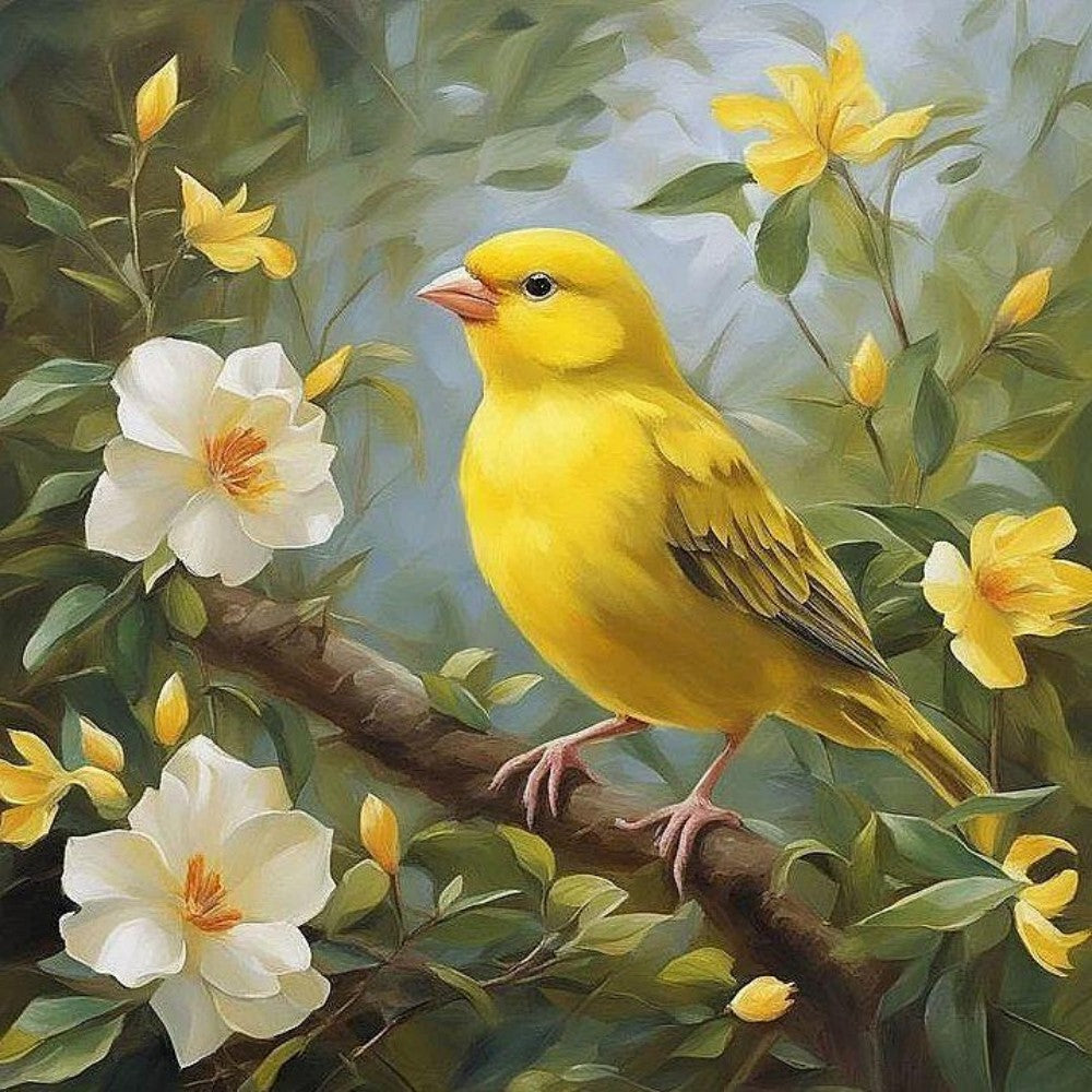 Birds and Flowers | Diamond Painting