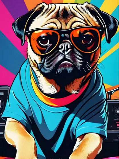 Dog Pug | Diamond Painting