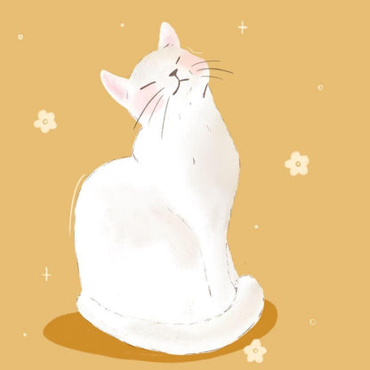 White Cat | Diamond Painting