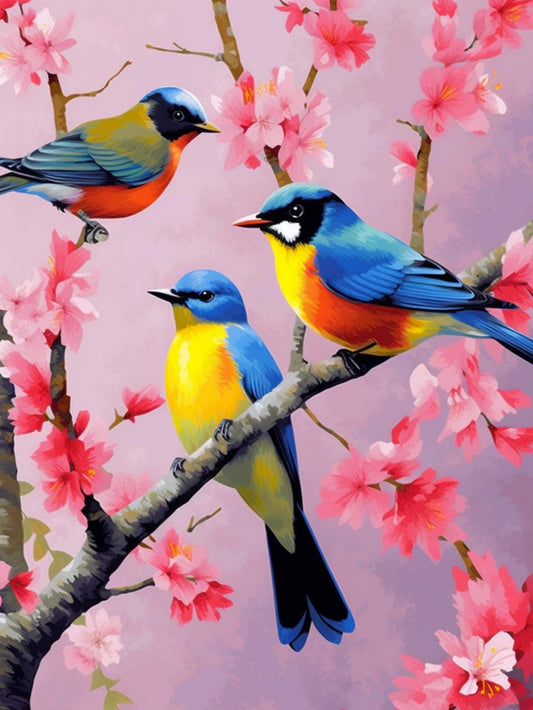 Birds and Flowers | Diamond Painting