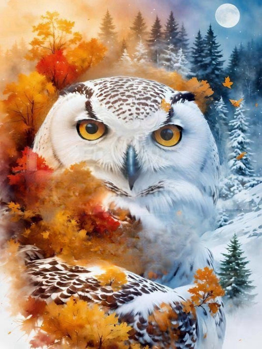 Snowy owl (White Owl) | Diamond Painting