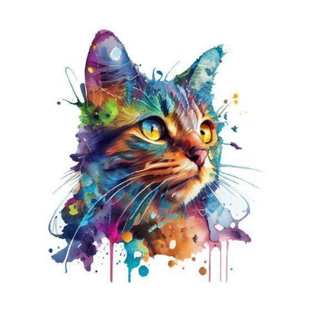 Colorful Cat | Diamond Painting