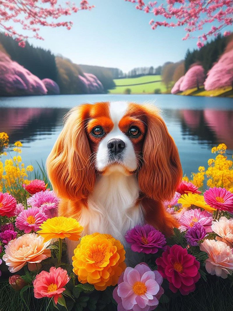 Dog Cavalier King Charles Spaniel | Diamond Painting