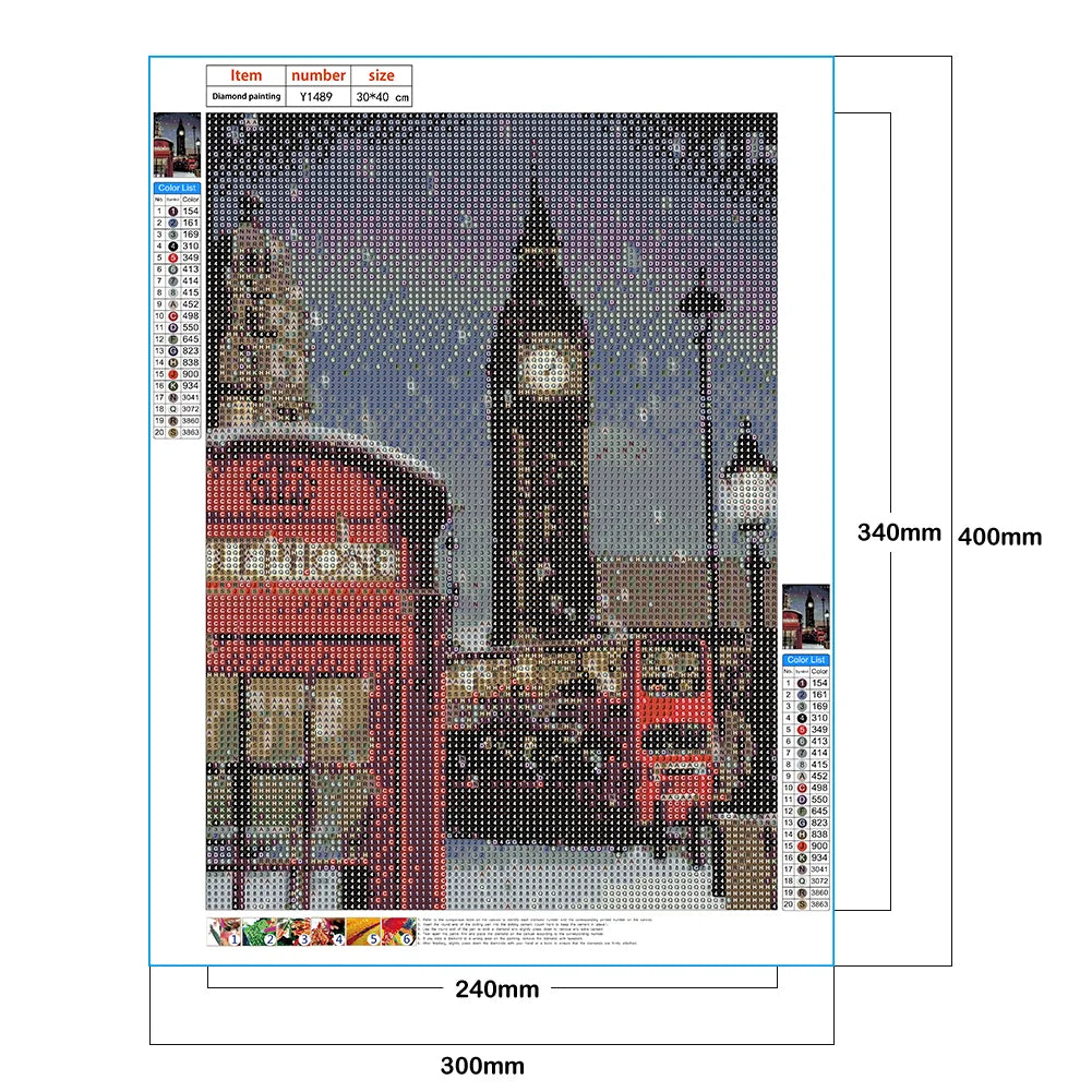 Snowy London Night | Diamond Painting