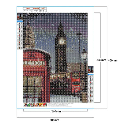 Snowy London Night | Diamond Painting