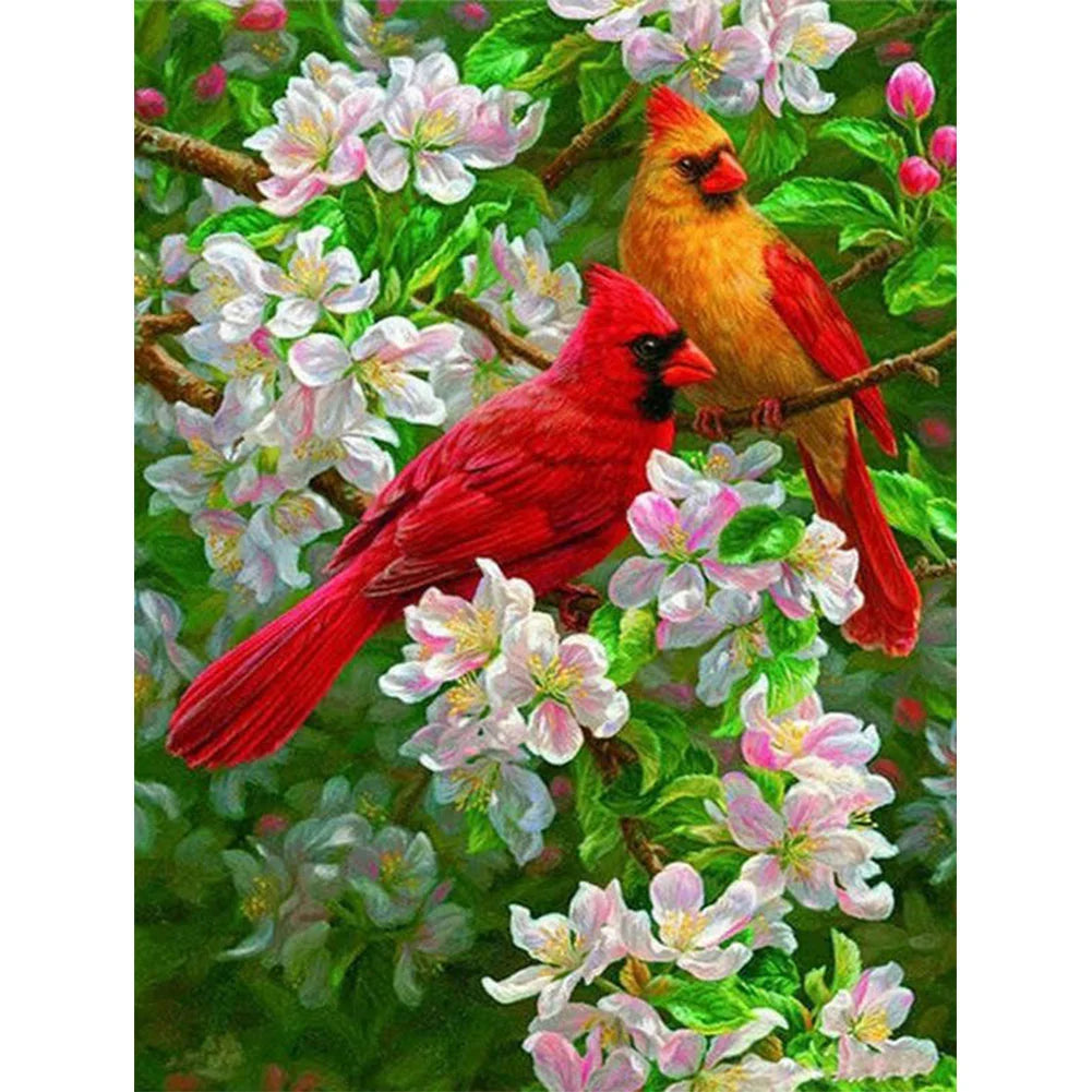 Cardinal Bird | Cross Stitch Embroidery