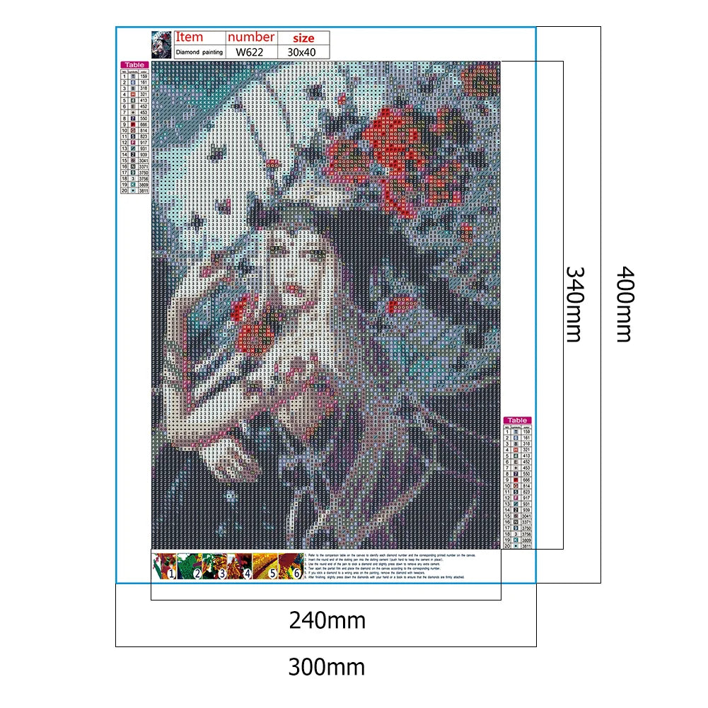 Beautiful Girl | Diamond Painting