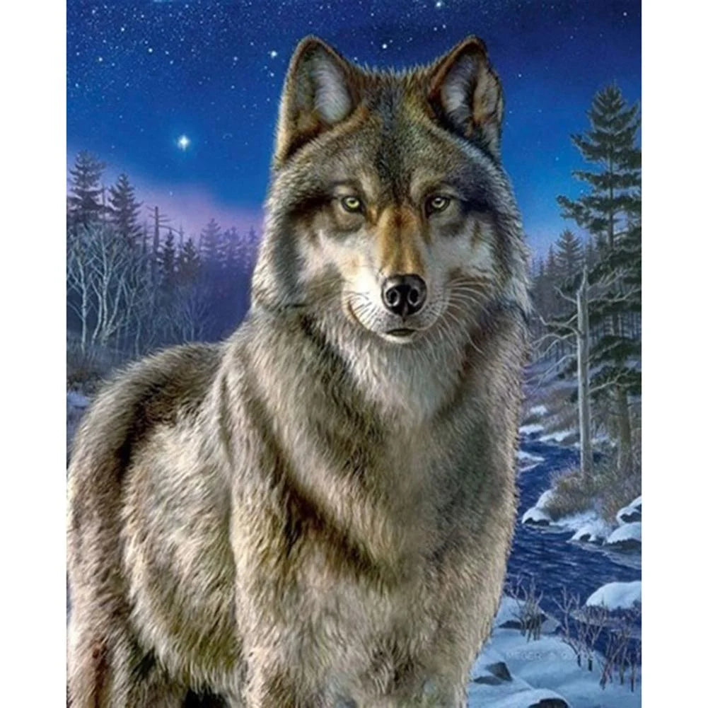 Wolf | Cross Stitch Embroidery