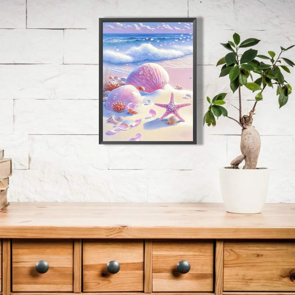 Pink Shells And Starfish | Diamond Painting