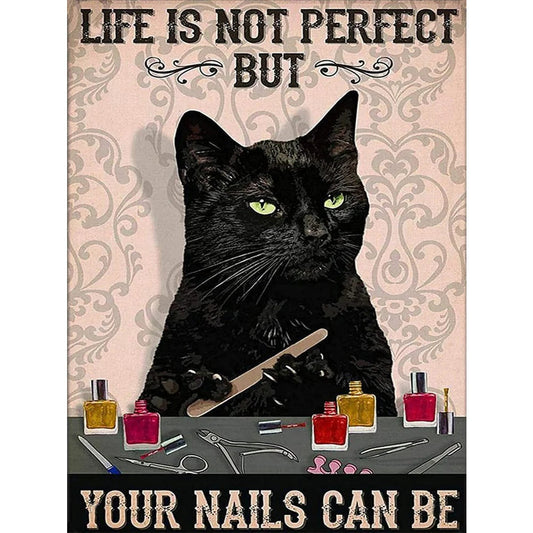 Black Cat | Cross Stitch Embroidery