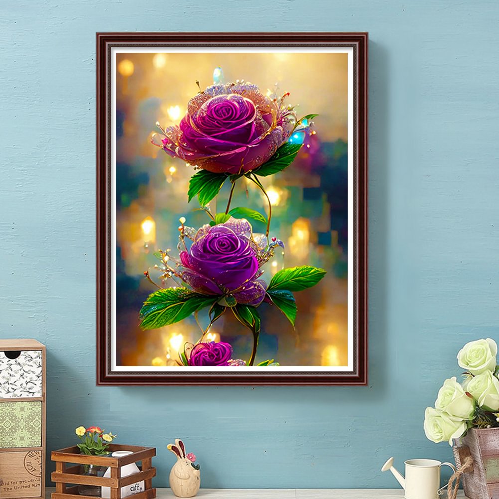 Purple Flower | Diamond Painting