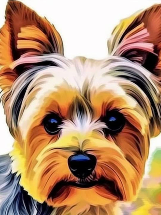 Dog Yorkie | Cross Stitch Embroidery