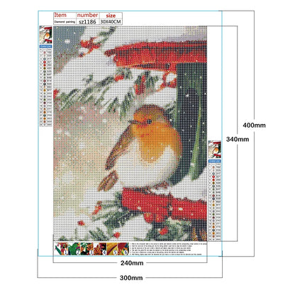 Christmas Robin Bird | Diamond Painting