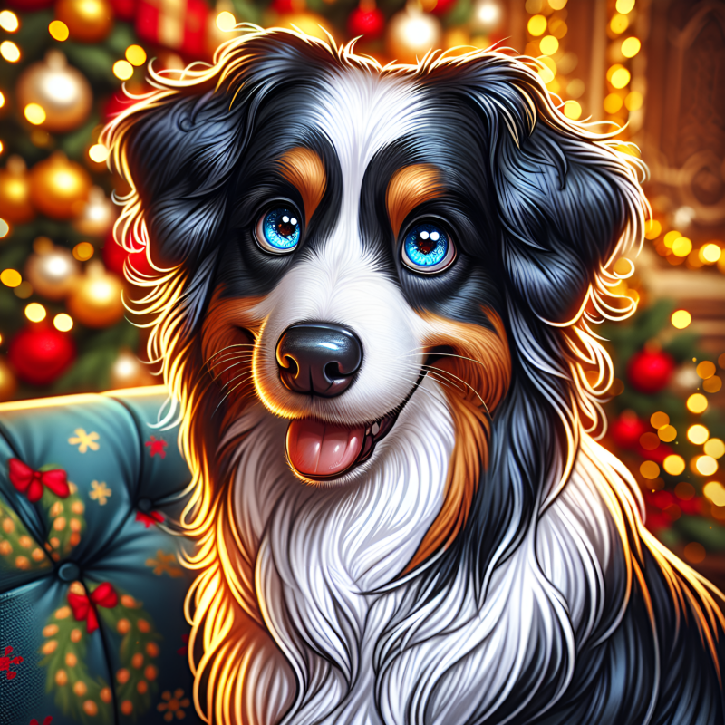 Dog Australian Shepherd | Diamond Painting