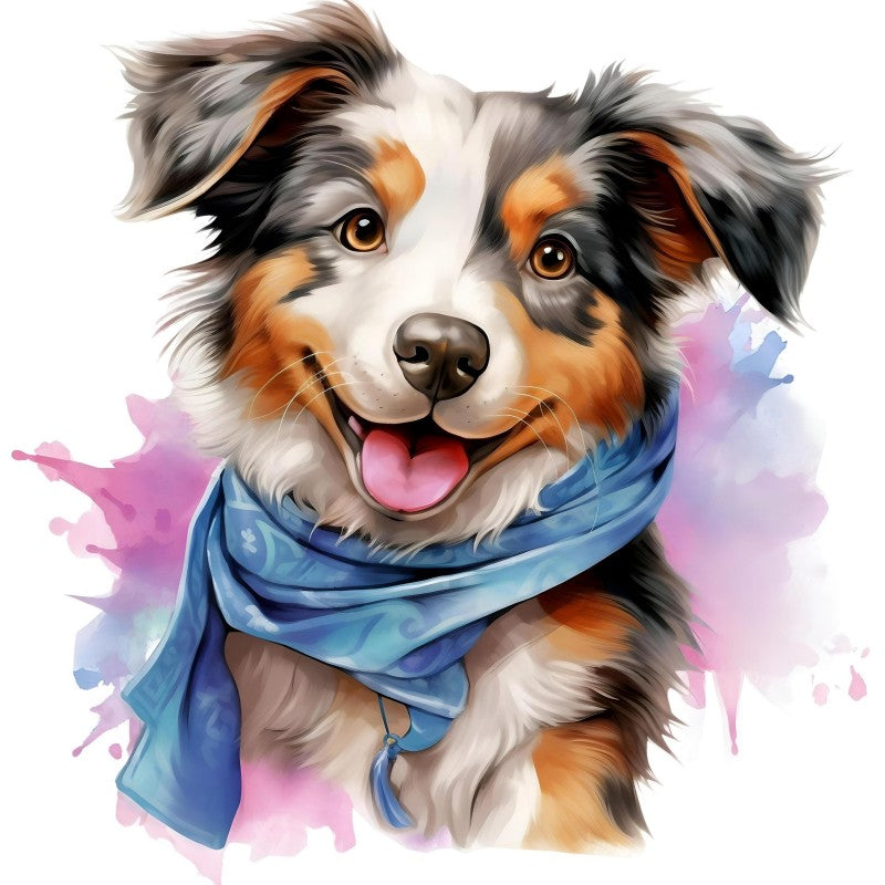 Dog Australian Shepherd | Diamond Painting