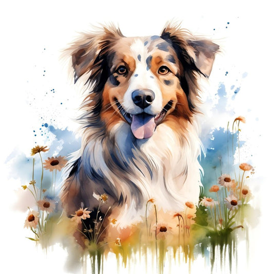 Dog Australian Shepherd | Diamond Painting