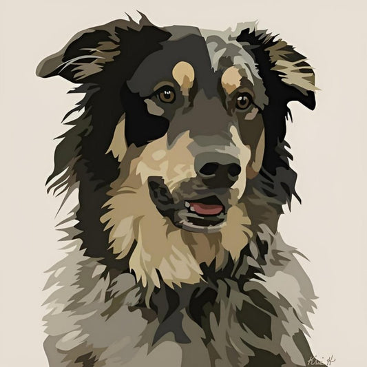 Dog Australian Shepherd | Diamond Painting