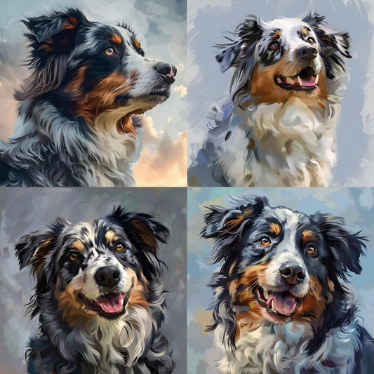 Dog Australian Shepherd | Diamond Painting