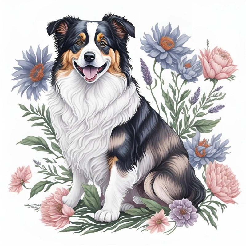 Dog Australian Shepherd | Diamond Painting