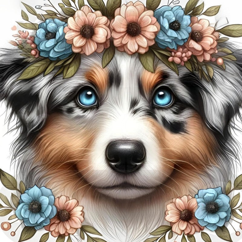 Dog Australian Shepherd | Diamond Painting