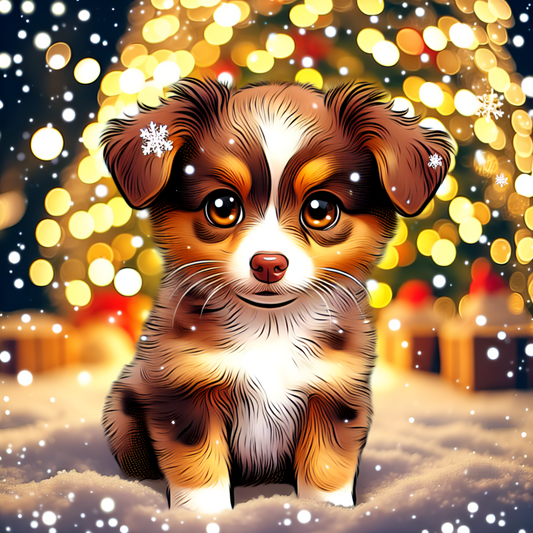 Dog Australian Shepherd | Diamond Painting