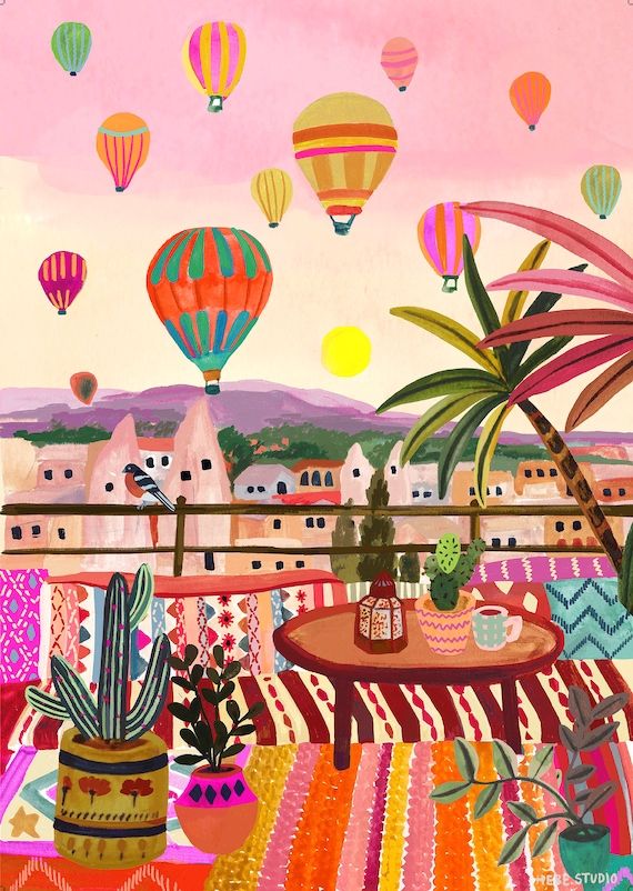 Hot Air Balloon | Diamond Painting
