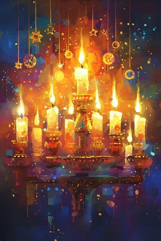 Jewish Hanukkah Judaica | Diamond Painting