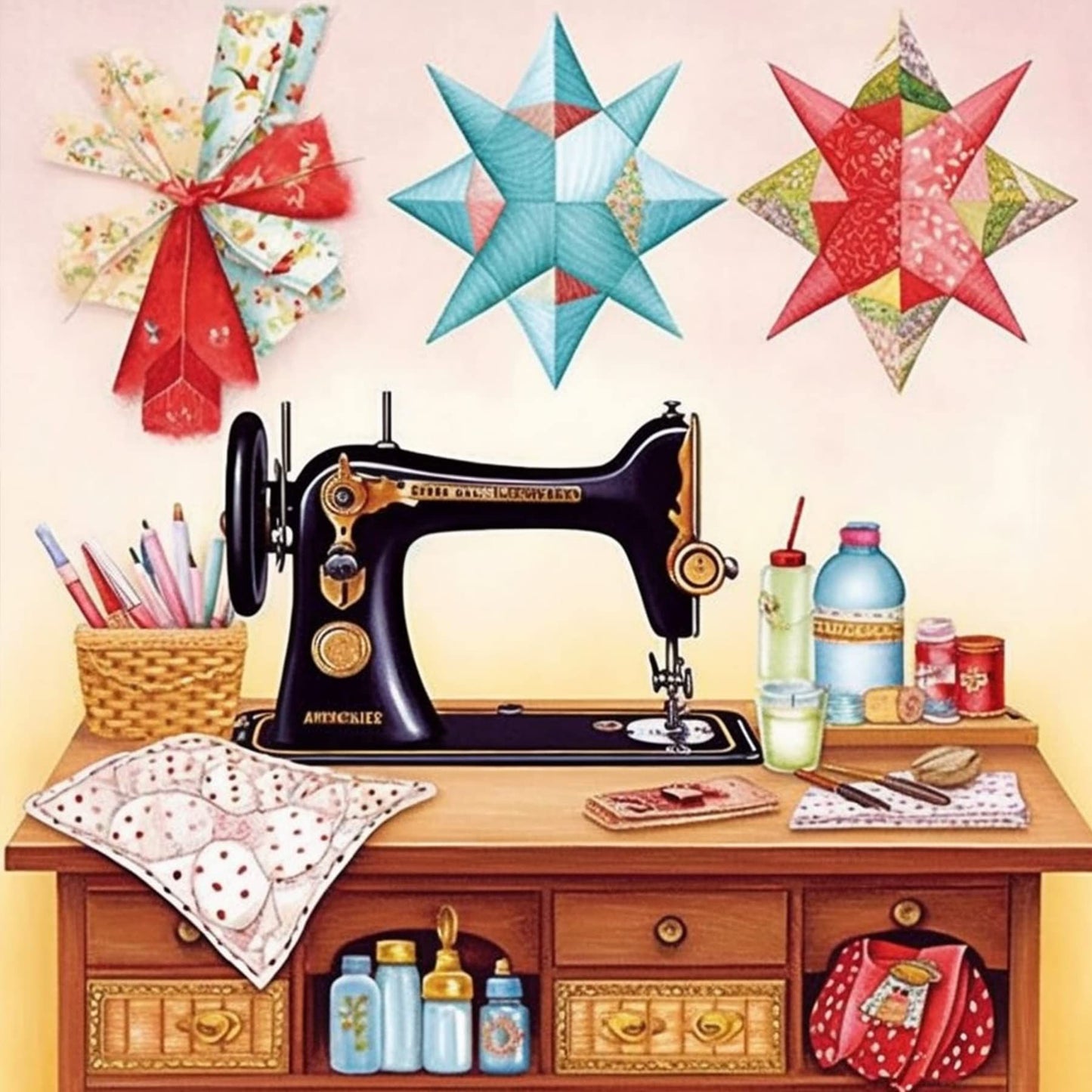 Sewing Machine | Diamond Painting