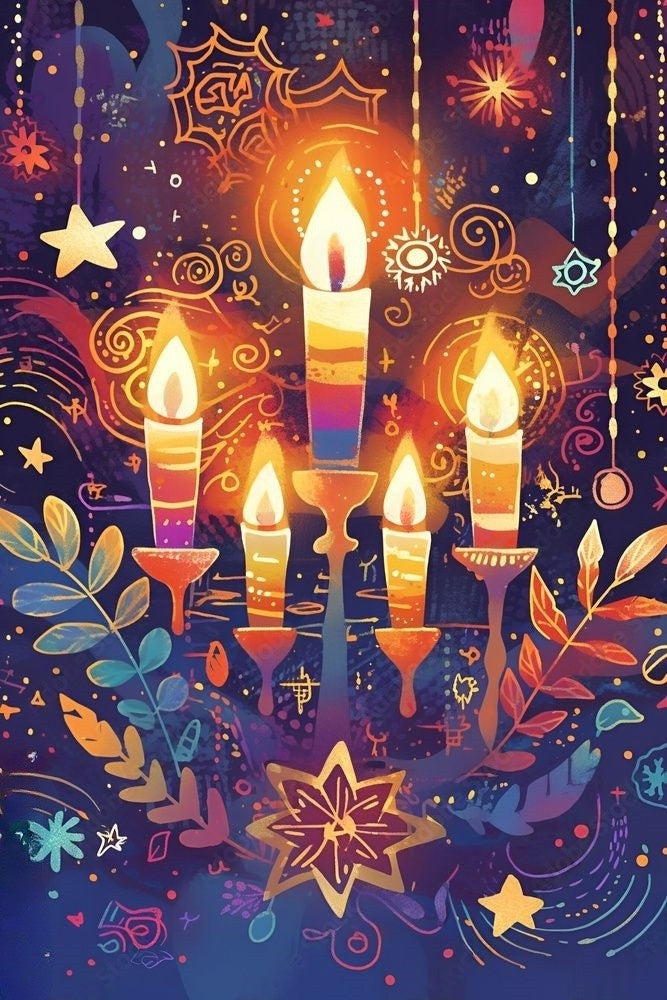 Jewish Hanukkah Judaica | Diamond Painting