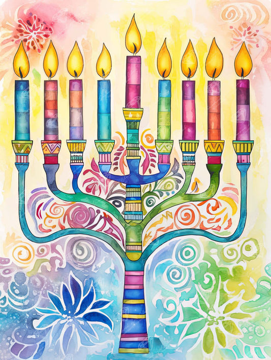 Jewish Hanukkah Judaica | Diamond Painting