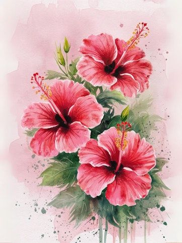 Hibiscus | Diamond Painting