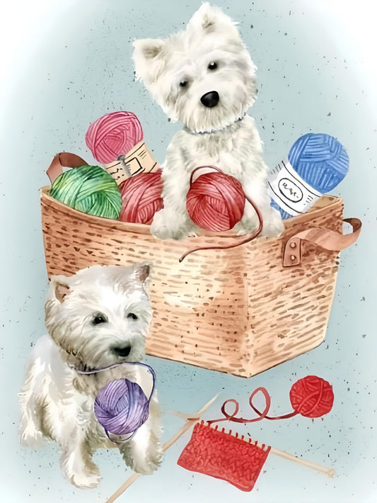 West Highland Terrier Westie Dog | Diamond Painting