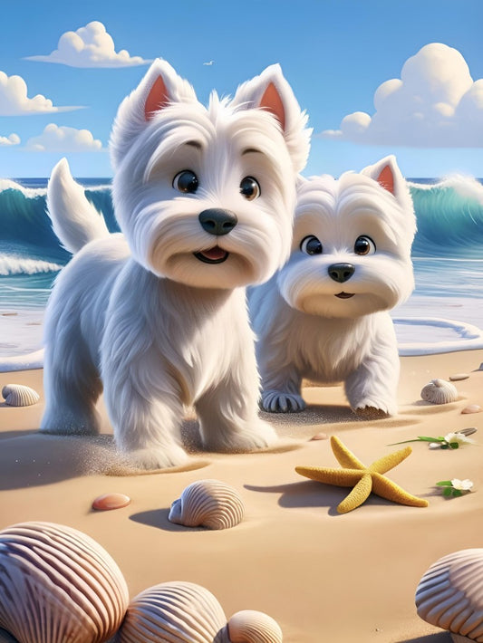 West Highland Terrier Westie Dog | Diamond Painting