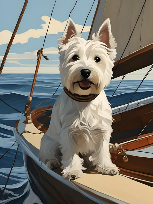West Highland Terrier Westie Dog | Diamond Painting