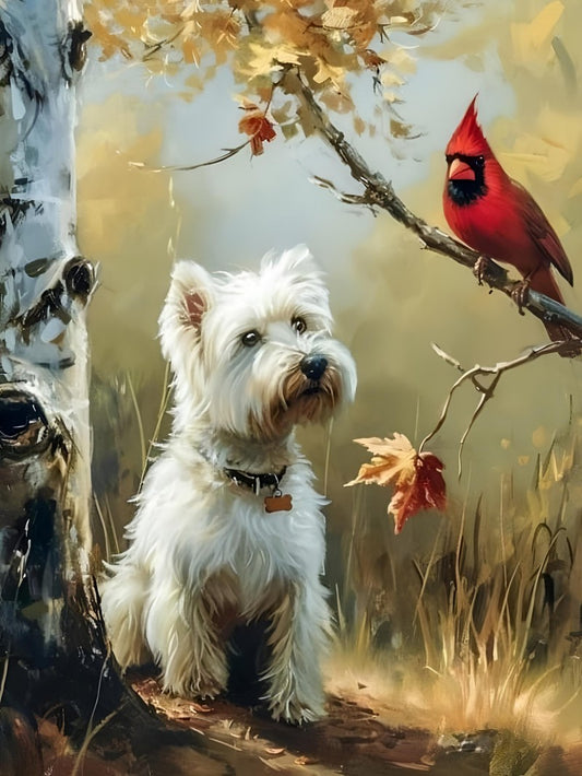 West Highland Terrier Westie Dog | Diamond Painting