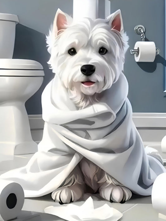 West Highland Terrier Westie Dog | Diamond Painting