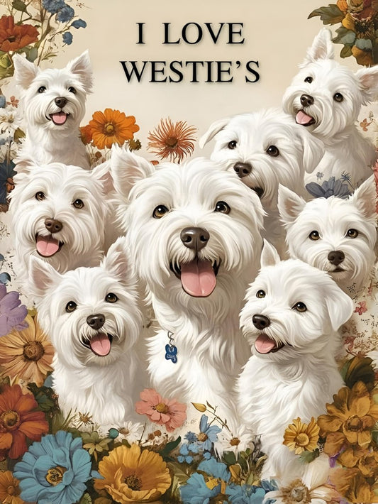 West Highland Terrier Westie Dog | Diamond Painting
