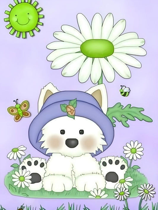 West Highland Terrier Westie Dog | Diamond Painting