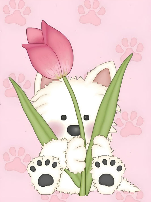 West Highland Terrier Westie Dog | Diamond Painting