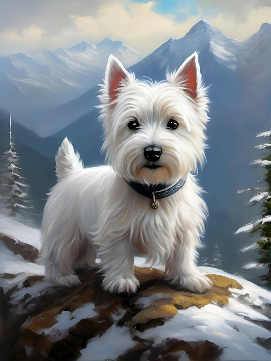 West Highland Terrier Westie Dog | Diamond Painting