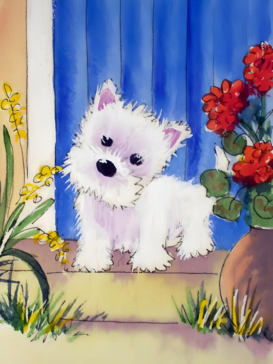 West Highland Terrier Westie Dog | Diamond Painting