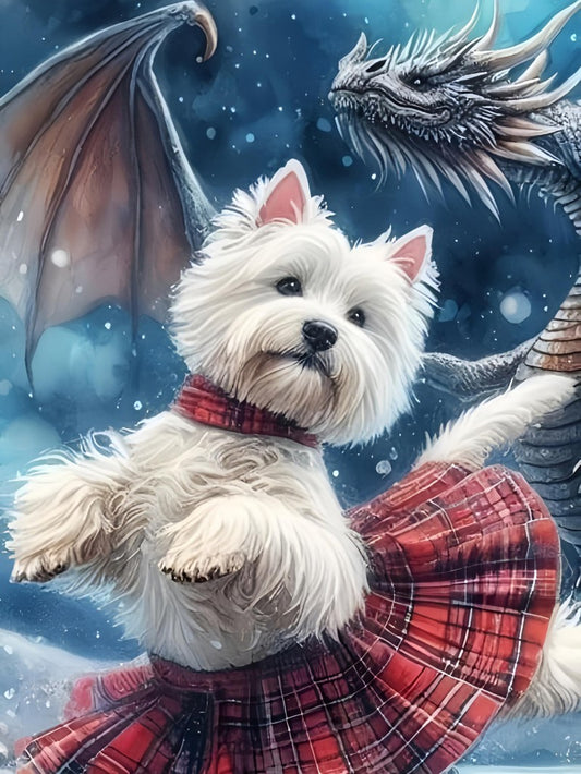 West Highland Terrier Westie Dog | Diamond Painting
