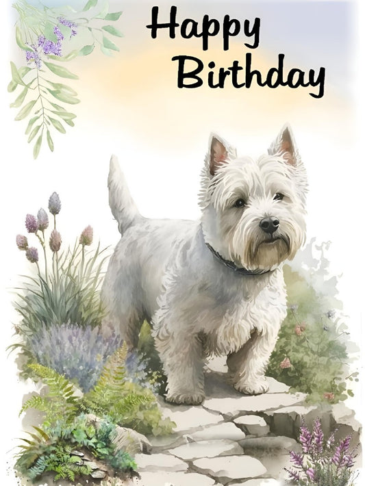 West Highland Terrier Westie Dog | Diamond Painting