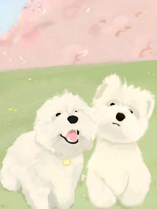 West Highland Terrier Westie Dog | Diamond Painting