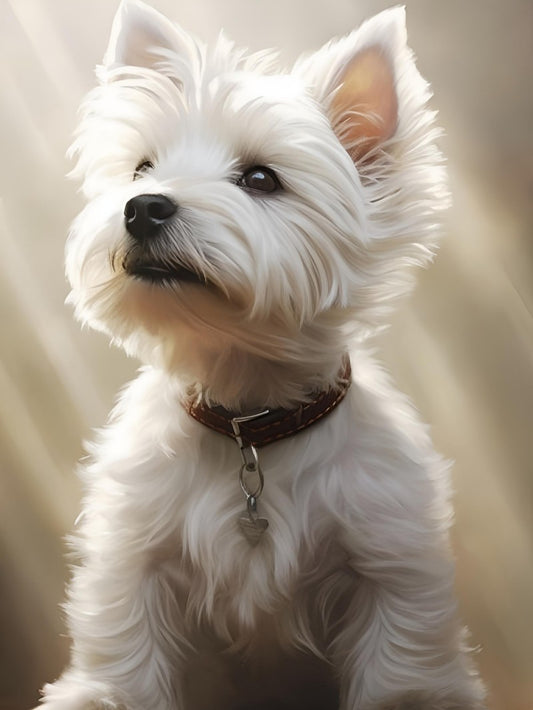 West Highland Terrier Westie Dog | Diamond Painting
