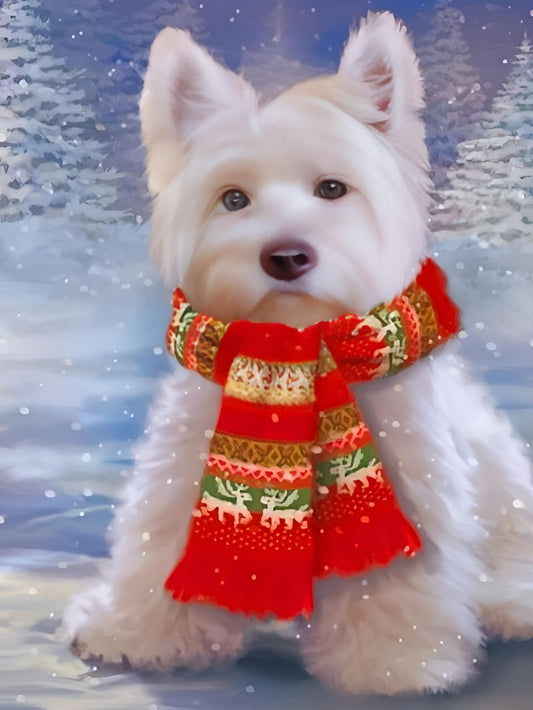 West Highland Terrier Westie Dog | Diamond Painting