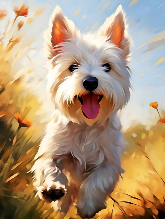 West Highland Terrier Westie Dog | Diamond Painting