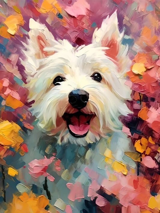 West Highland Terrier Westie Dog | Diamond Painting