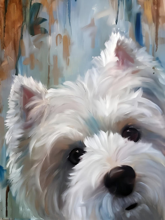 West Highland Terrier Westie Dog | Diamond Painting