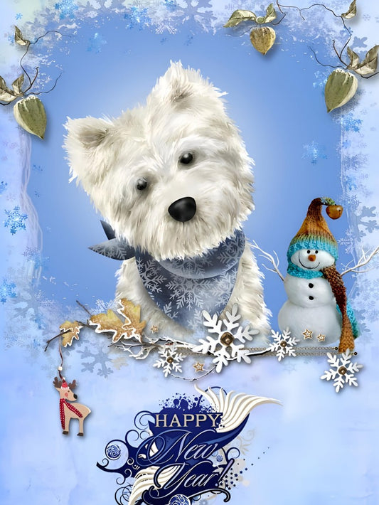 West Highland Terrier Westie Dog | Diamond Painting
